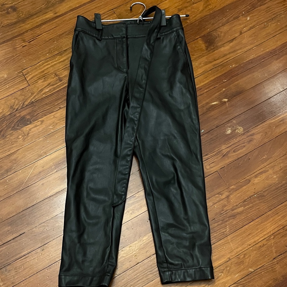 LOFT women’s Black Vegan Leather Pants